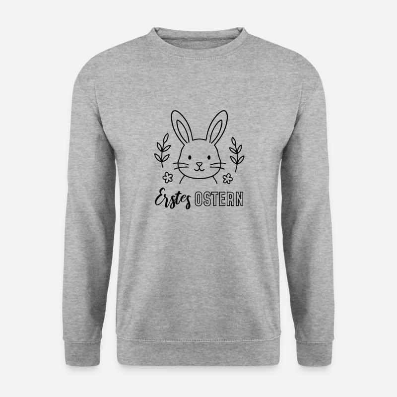First Easter with Bunny Head - Unisex Sweatshirt - salt & pepper