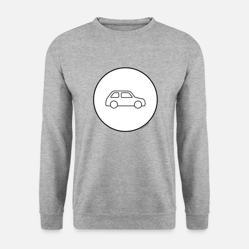 einfach ein Auto - Unisex Pullover - Weißgrau meliert