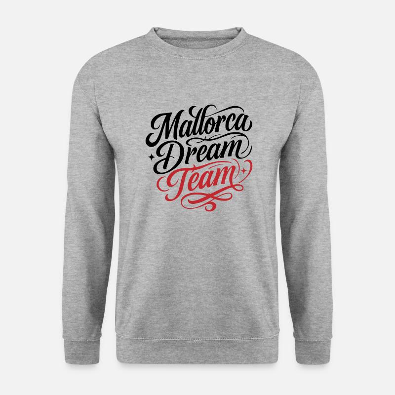 Mallorca Dream Team - Unisex Pullover - Weißgrau meliert