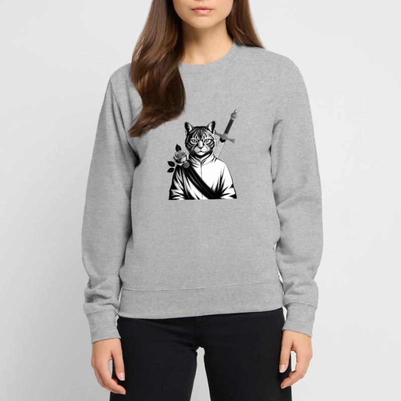 Le chat samourai, le chat Bushido Sweat-shirt Unisexe