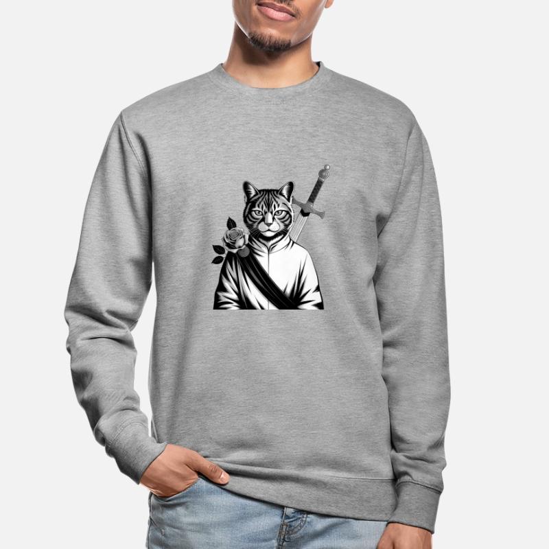 Le chat samourai, le chat Bushido Sweat-shirt Unisexe