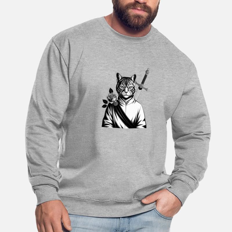 Le chat samourai, le chat Bushido Sweat-shirt Unisexe