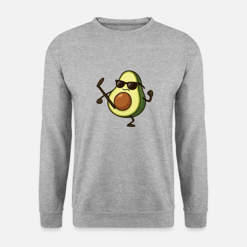 avocado karate - Unisex Pullover - Weißgrau meliert