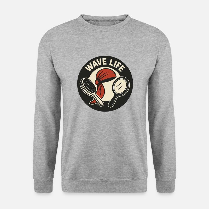 DURAG - Unisex Pullover - Weißgrau meliert