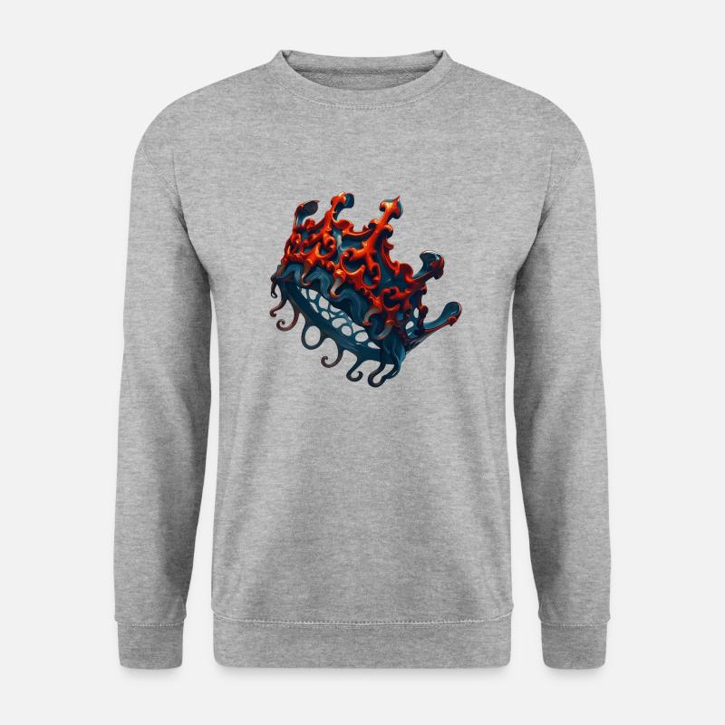 Krone - Unisex Pullover - Weißgrau meliert