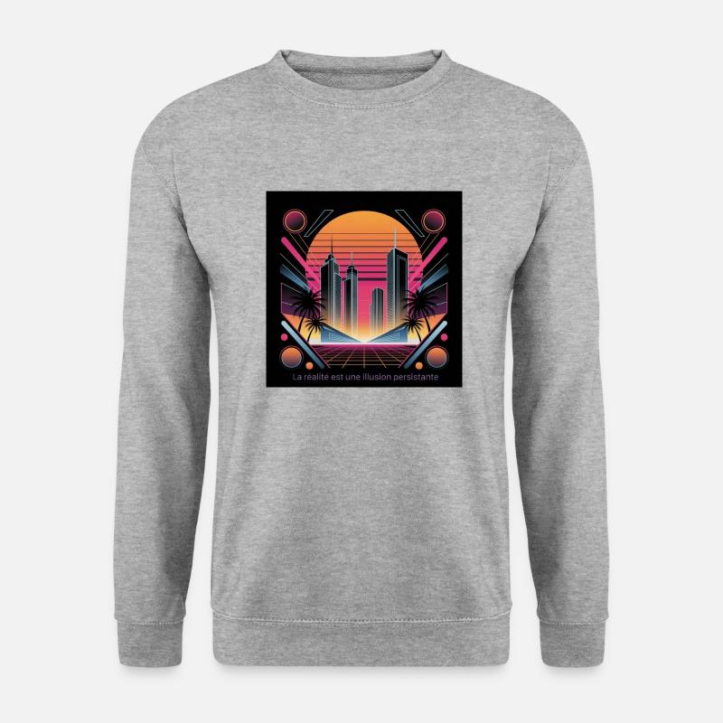 Reality is a persistent illusion - Unisex Sweatshirt - salt & pepper