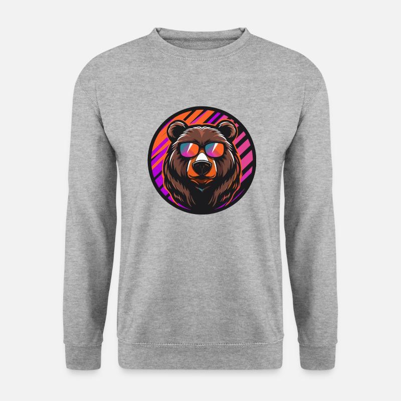 Bear Comic Cool - Unisex Sweatshirt - salt & pepper