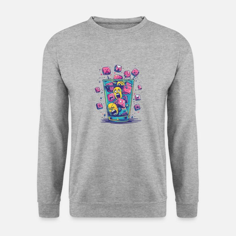 Intoxication cube - Unisex Sweatshirt - salt & pepper