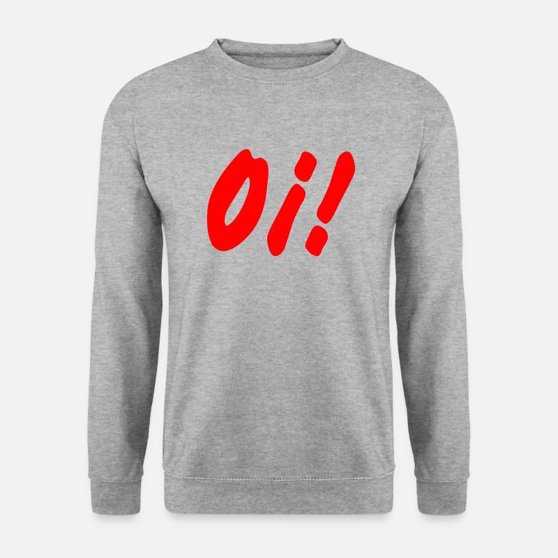 oi! oi! oi! - Unisex Pullover - Weißgrau meliert