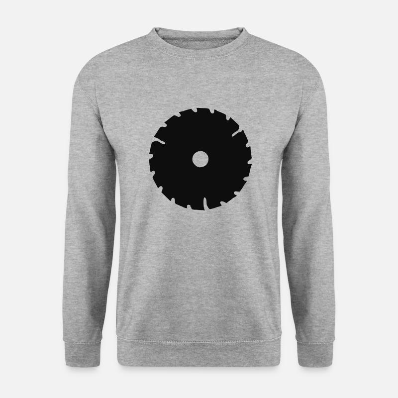 Sägeblatt - Unisex Pullover - Weißgrau meliert
