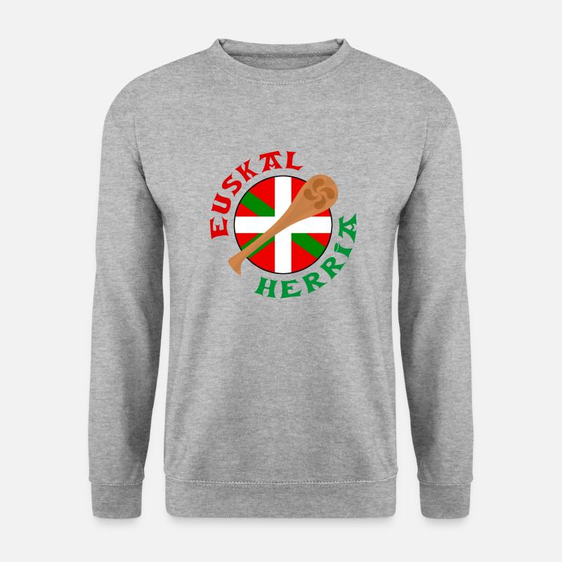 Baskische Land - Unisex Pullover - Weißgrau meliert