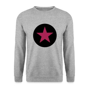 Star, stars - Unisex Sweatshirt - salt & pepper - Front - Alina (178cm) & Michal (187cm)