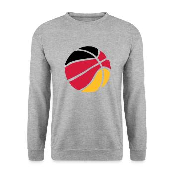 Basket-ball Basketball Basket - Sweat-shirt Unisexe - gris chiné - Devant - Alina (178cm) & Michal (187cm)