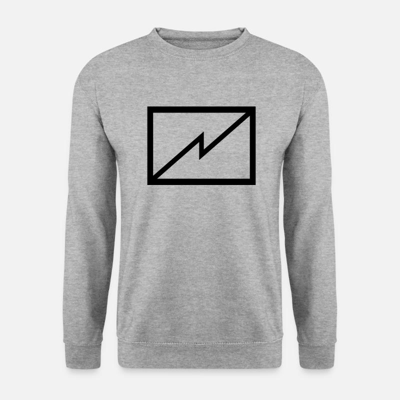 Elektronische Kampführung - Unisex Pullover - Weißgrau meliert