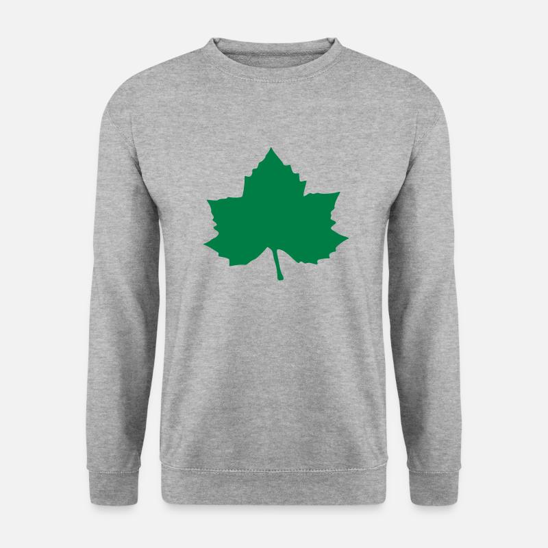 Ahornblatt - Unisex Pullover - Weißgrau meliert