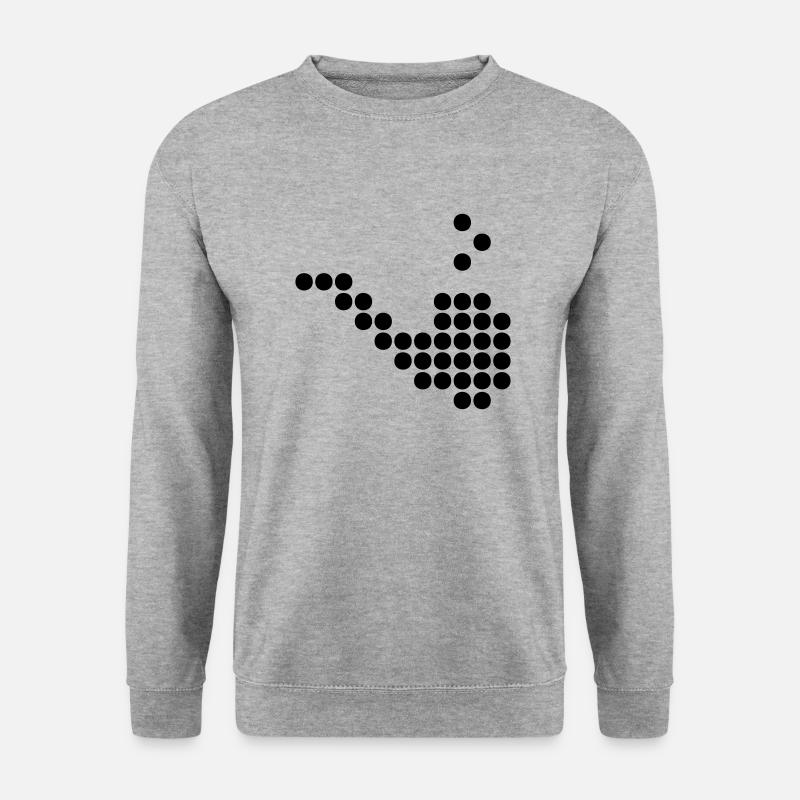 pipe dots - Unisex Sweatshirt - salt & pepper