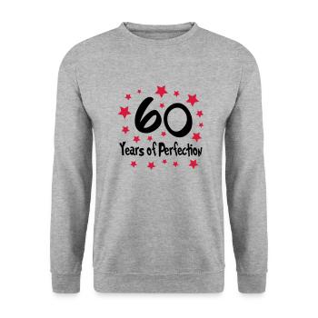 perfection_60 - Sweat-shirt Unisexe - gris chiné - Devant - Alina (178cm) & Michal (187cm)