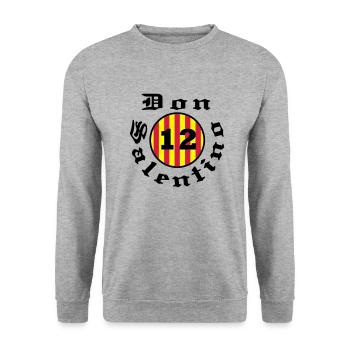 Don Salentino12 Rotondo Gothic by Fantomissimo - Unisex Pullover - Weißgrau meliert - Vorne - Alina (178cm) & Michal (187cm)