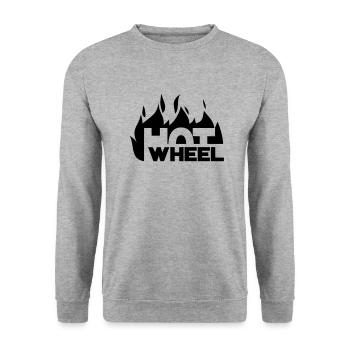 hot_wheel - Unisex Sweatshirt - salt & pepper - Front - Alina (178cm) & Michal (187cm)
