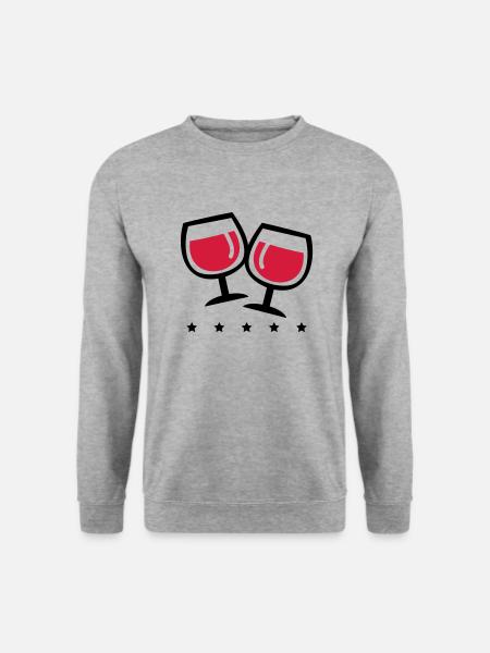 wein_symbol_pp2 - Unisex Sweatshirt - salt & pepper