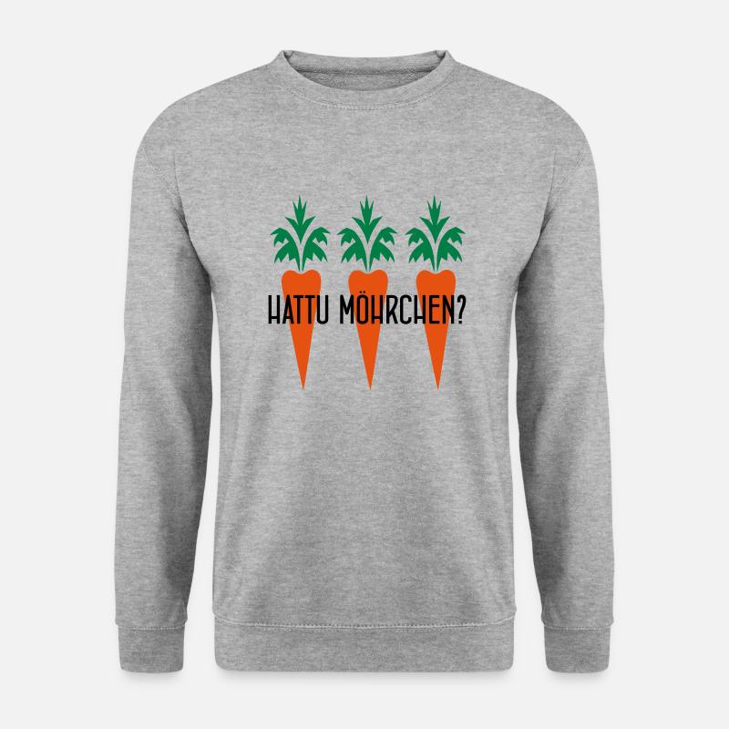HATTU MÖHRCHEN? - Unisex Pullover - Weißgrau meliert