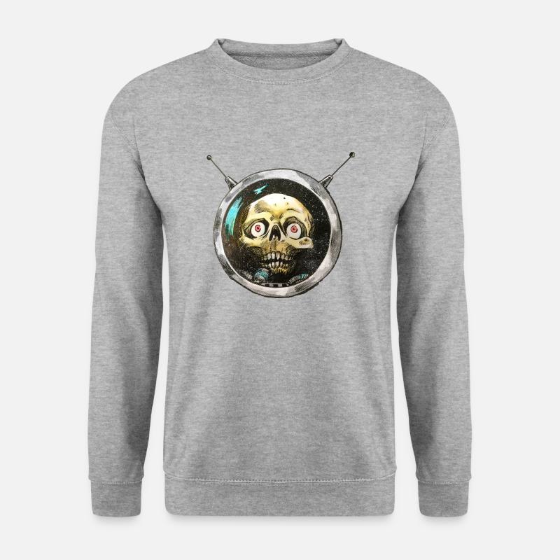 voidhead - Unisex Pullover - Weißgrau meliert