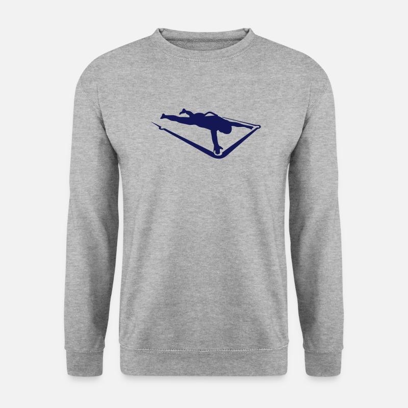 auf Herren Billard - Unisex Pullover - Weißgrau meliert