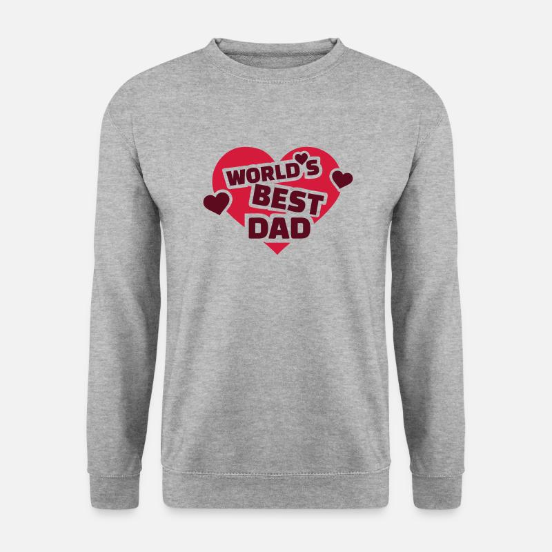 Papa - Unisex Pullover - Weißgrau meliert