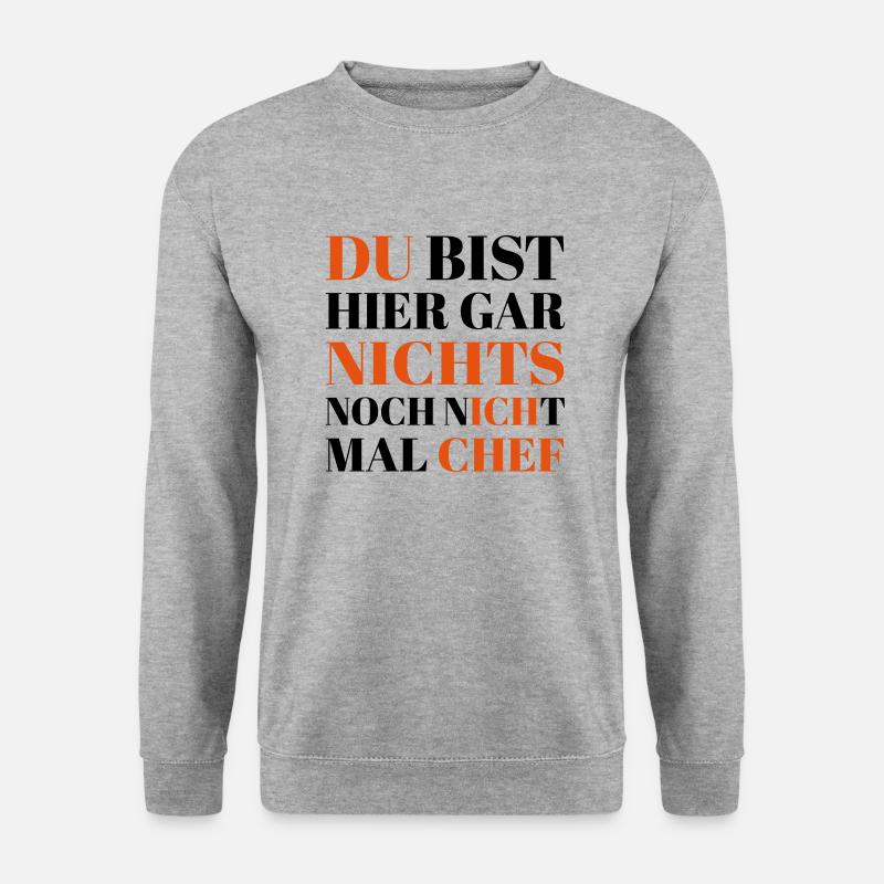 Cheffe - Unisex Pullover - Weißgrau meliert