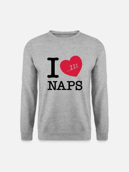 I Love Naps (Zzz) - Unisex Sweatshirt - salt & pepper