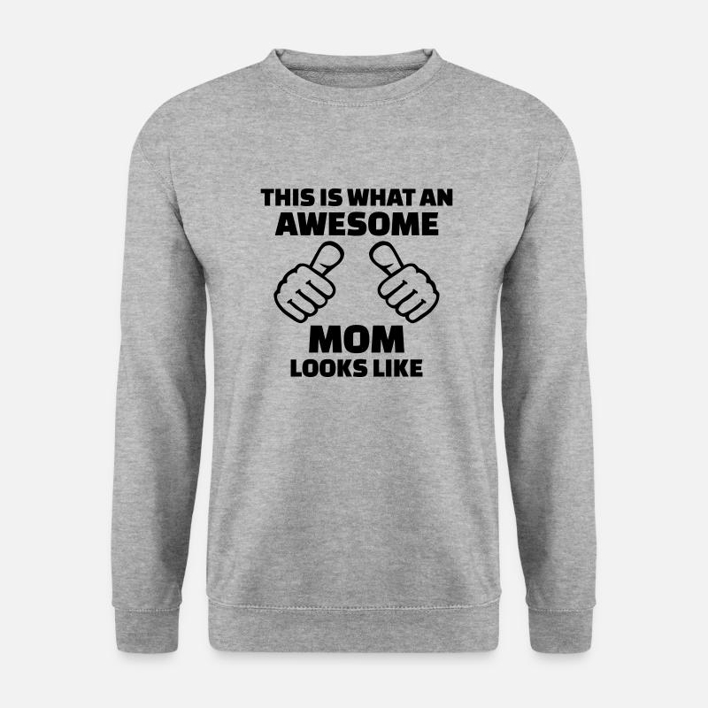 Mama - Unisex Pullover - Weißgrau meliert