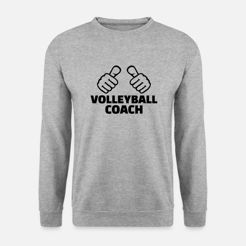 Volleyball - Unisex Pullover - Weißgrau meliert