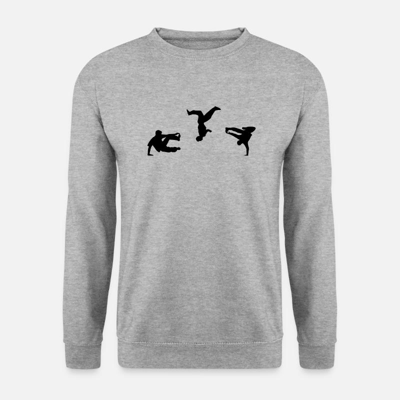 Freerunning, Free Running, Artistics - Unisex Pullover - Weißgrau meliert