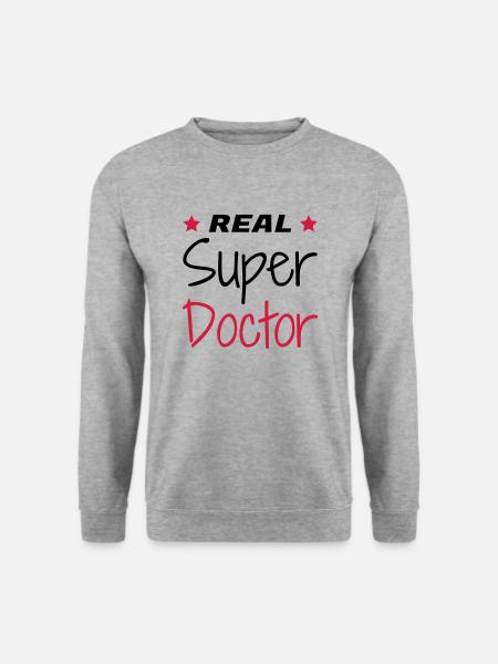 Arzt / Medizin / Ärztin / doctor - Unisex Pullover - Weißgrau meliert