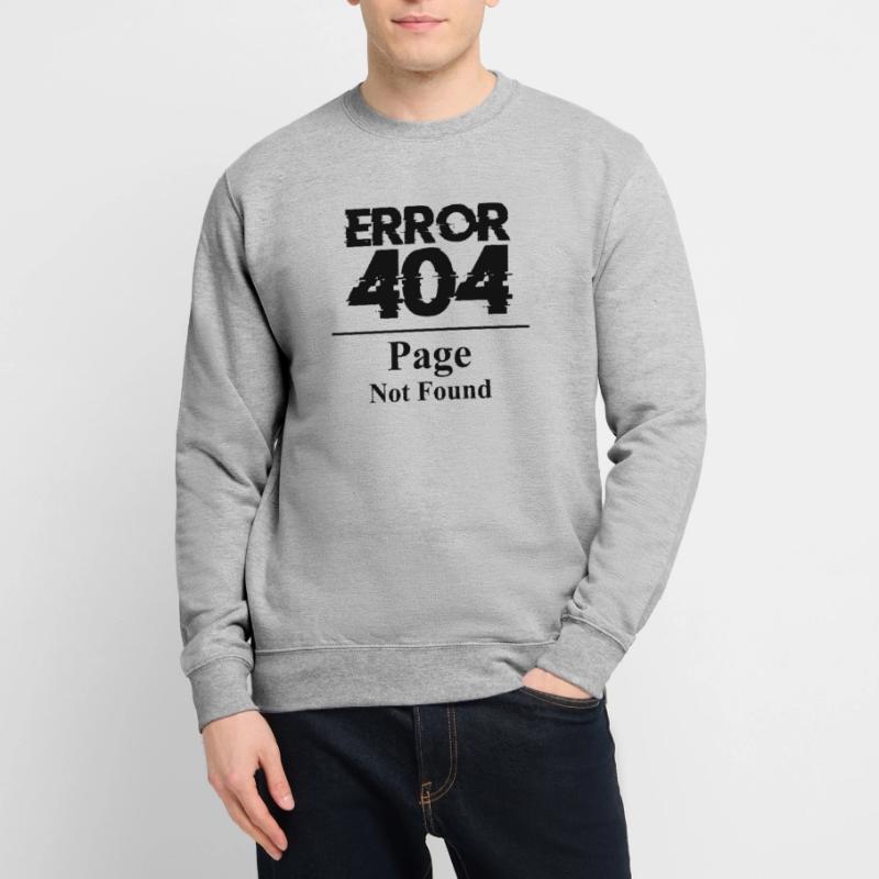 Error 404 Page not found Spruch Seite Internet Bug Unisex Pullover