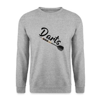 jeu de fléchettes - Sweat-shirt Unisexe - gris chiné - Devant - Alina (178cm) & Michal (187cm)