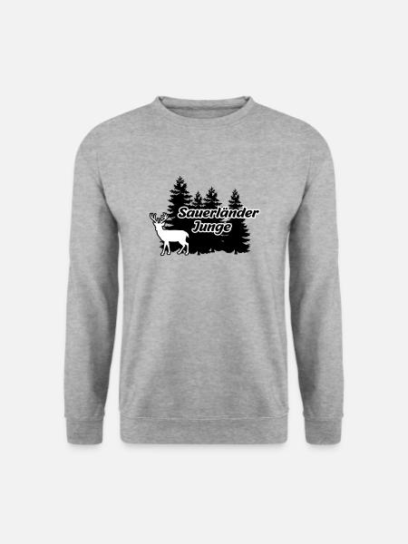 Sauerländer Junge - Unisex Pullover - Weißgrau meliert