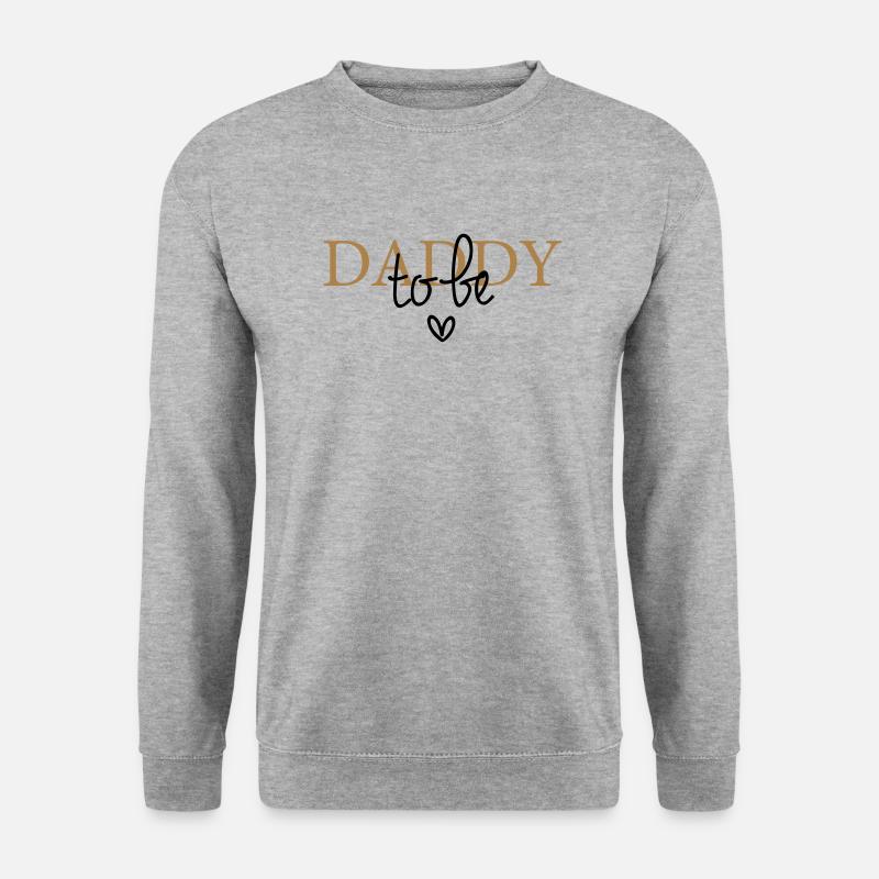 Daddy to be - Unisex Pullover - Weißgrau meliert