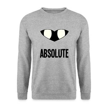 Absolute Radiance - Hollow Knight - Unisex Sweatshirt - salt & pepper - Front - Alina (178cm) & Michal (187cm)