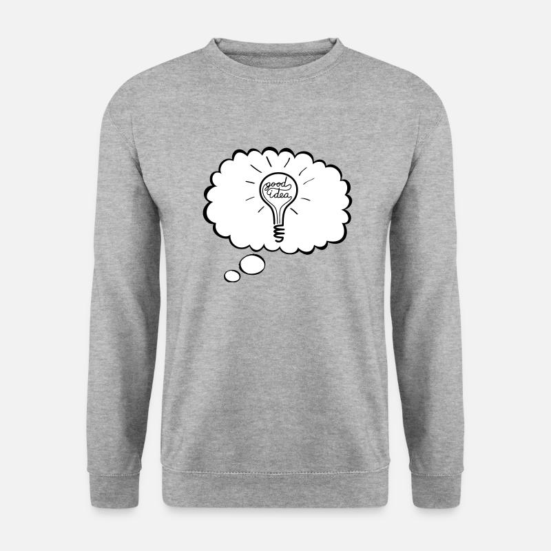 Gute Idee - Unisex Pullover - Weißgrau meliert
