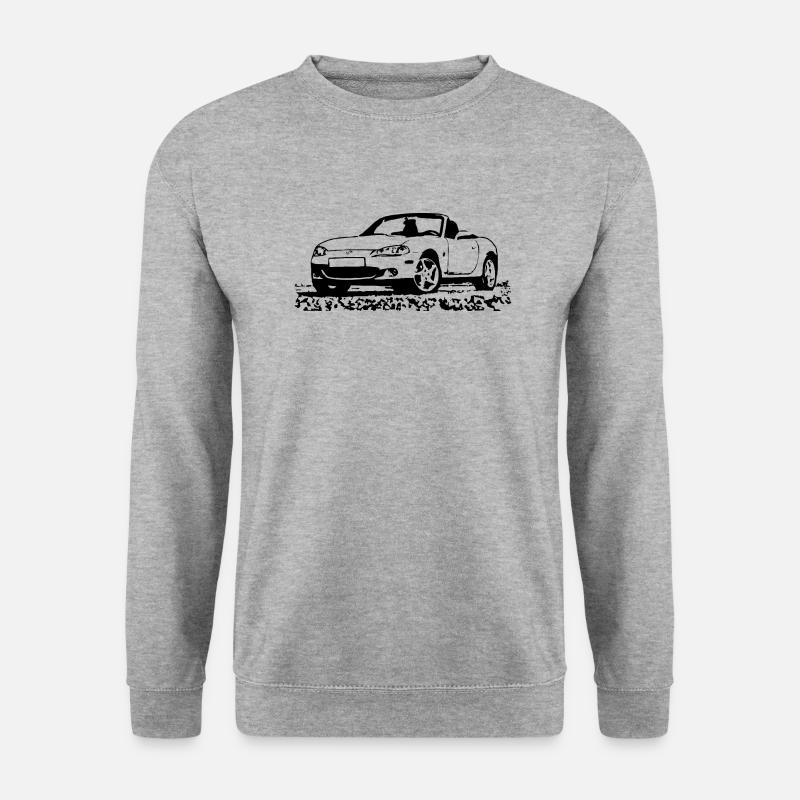 Mx5 miata mk2 - Unisex Pullover - Weißgrau meliert