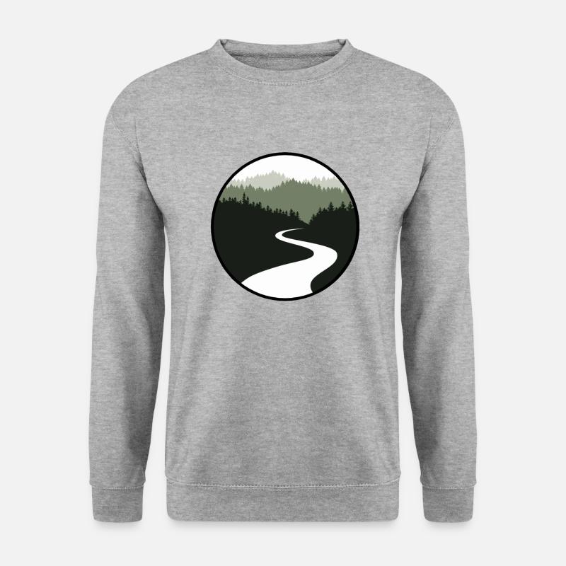 Logo Natur - Unisex Pullover - Weißgrau meliert