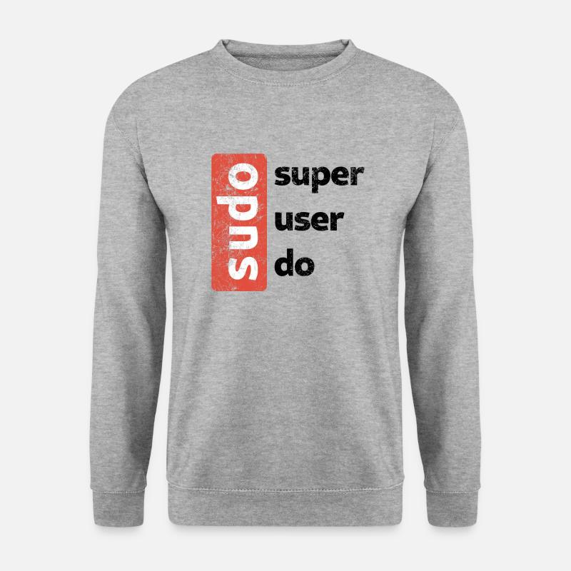 sudo - superuser do - Unisex Sweatshirt - salt & pepper