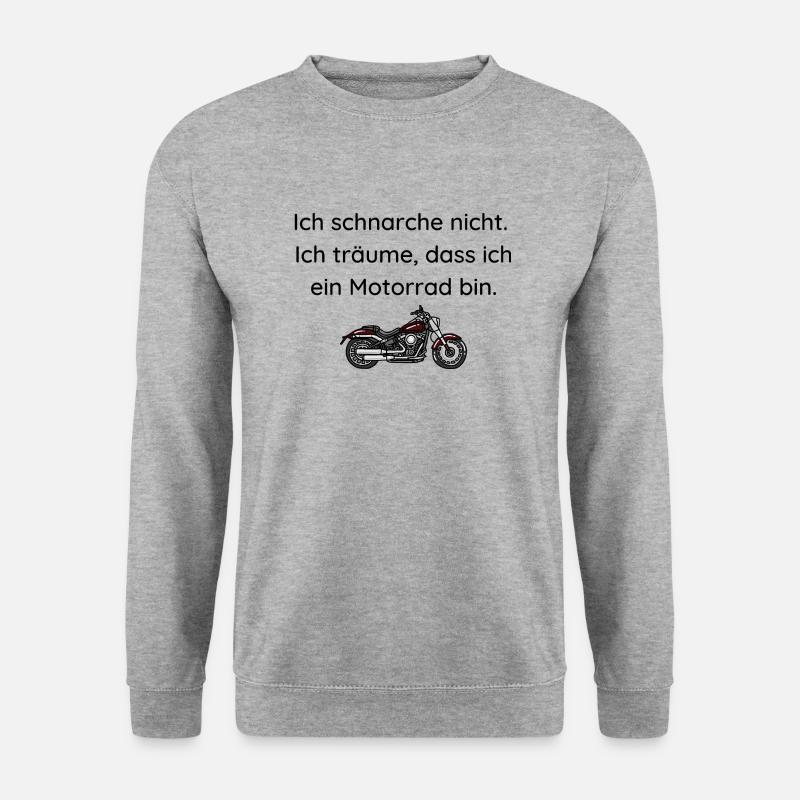 Ich schnarche nicht - Unisex Pullover - Weißgrau meliert