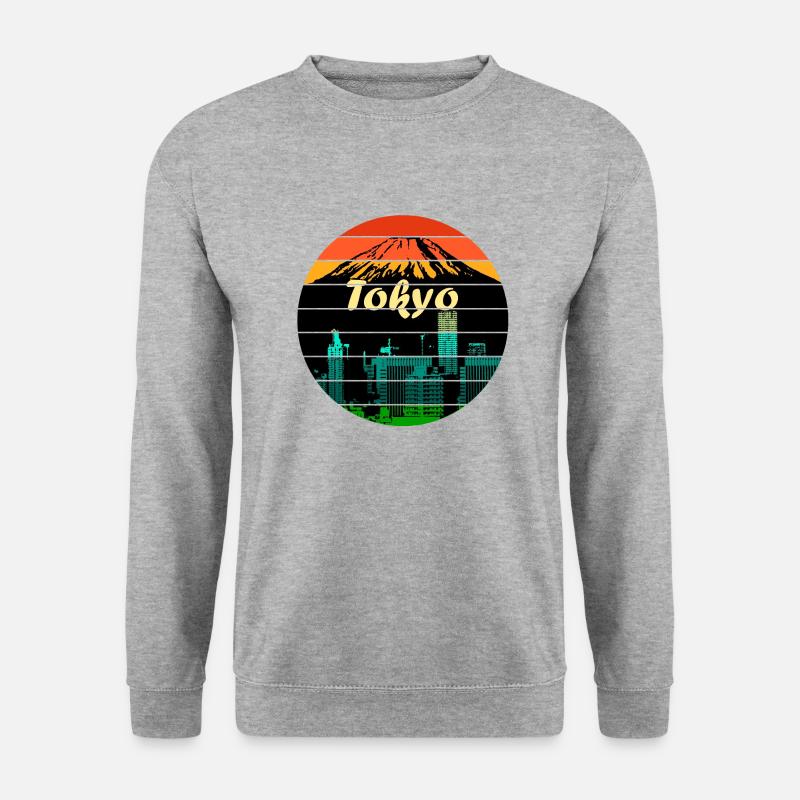 Tokio - Unisex Pullover - Weißgrau meliert