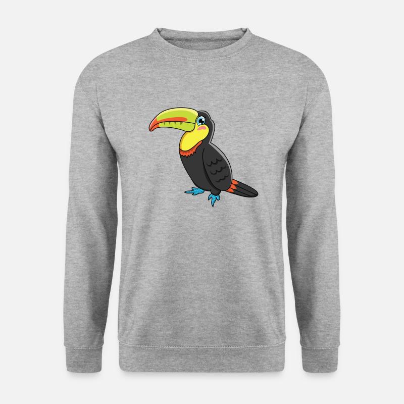 Tukan - Unisex Pullover - Weißgrau meliert