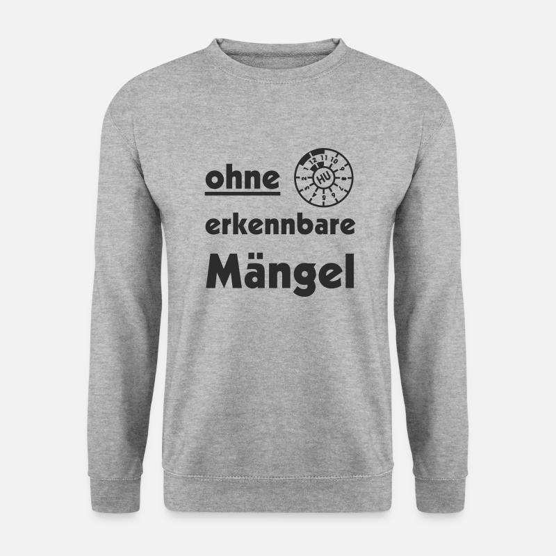 ohne erkennbare Mängel TÜV - Unisex Pullover - Weißgrau meliert