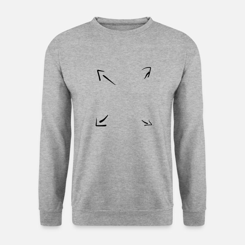 Arrow Arrows - Unisex Sweatshirt - salt & pepper