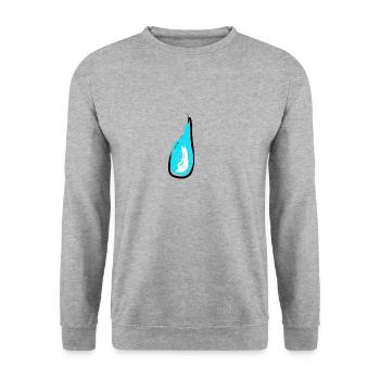 Tear sad - Unisex Sweatshirt - salt & pepper - Front - Alina (178cm) & Michal (187cm)