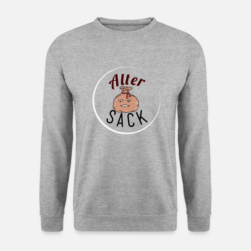 Alter Sack - Unisex Pullover - Weißgrau meliert
